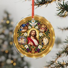 Glass Ornament — Life of Jesus Church Window Ornament picture
