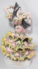 Monumental Vintage Italian Capodimonte Flemenco Dancer Porcelain Figurine 19