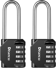 2.5 Inch Long Shackle Combination Lock 4 Digit Outdoor Waterproof Padlock for Sc picture