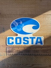 Costa Del Mar Logo Sticker Decal Blue Wave Die-Cut 6.5 x 5 Inch Hard to Find picture
