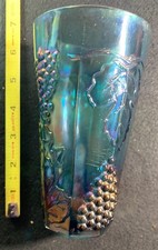 Harvest Grape - Indiana Carnival Glass - Tumbler - 5.75