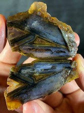 An Amazing Polyhedral Agate Pair from Susuz Village Bed from Çubuk Turkey picture