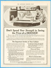 1916 Hoosier Kitchen Cabinet Hutch Ephemera New Castle Indiana Vintage Print Ad picture