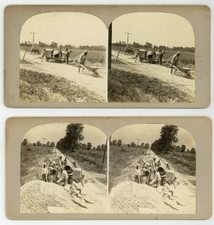 African American Road Crew 1920 Medina Ohio Black Construction Workers Photo Set picture