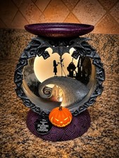 Disney Nightmare Before Christmas spiral hill light up pedestal candle holder picture