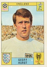 1970 Panini World Cup Mexico 70 - Geoff HURST - ENGLAND - Green Back Rare picture