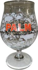 VTG PALM Belgian Ale Rare  Etched Pint Tulip Glass picture