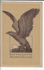 WWII Italian Art Military Postcard 3o Reggimento Alpini Battaglione Moncenisio picture