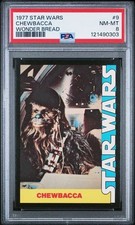 1977 Wonder Bread Star Wars Food Issue Chewbacca #9 PSA 8 CERT #121490303 picture