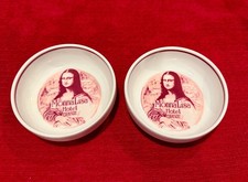 Pair Vintage Monna Lisa Hotel Firenze Ashtrays Schönwald Germany Porcelain 4