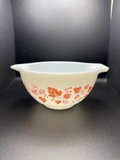 VTG Pyrex Gooseberry Cinderella Nesting Bowl Set 3 Pink /White 441-442-443-444 picture