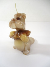 Vtg 1970s Brown Beaver Shaped Candle Novelty Animal Retro Decor Unused picture