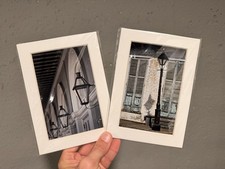 Pair New Orleans French Quarter Street Lamp Photography Prints Matted Signed picture