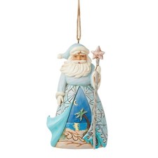 Jim Shore Santa with Starfish Cane Ornament 6016518 New for 2025 picture
