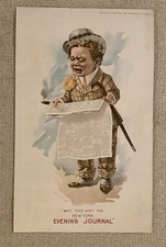 1896 New York Evening Journal Newspaper Advertising Poster RARE picture