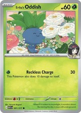 Erika's Oddish 001/217 Common ASCENDED HEROES Pokemon Near Mint picture