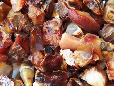 5 lb CARNELIAN AGATE Rough Rock Stones Tumbler tumbling MADAGASCAR picture