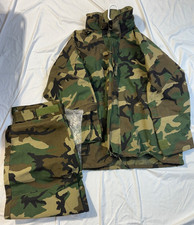 Military Air Crew Nomex Gore-Tex Parka & Pants Set Woodland Camo XL picture