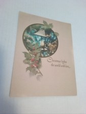 1 Vtg Christmas & New Year Card American Greetings 1976 Unused No Envelope USA picture