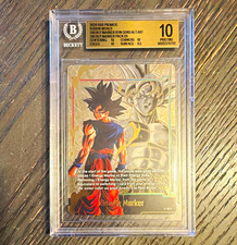 Dragon Ball Fusion World Card Game Goku Energy Marker E-112 Gold Alt BGS 10 picture