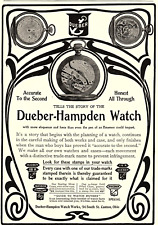 c1905 DUEBER-HAMPDEN WATCH CANTON OH ADVERTISING PRINT AD Z2125 picture