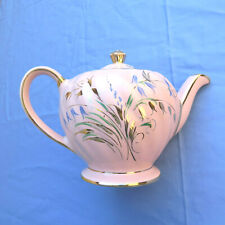 Vintage Sadler Pink Teapot Bluebells 36 oz picture
