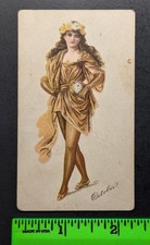 Antique 1888 October Pinup Buchner Morning Glory N285 Tobacco Card (Minor Wear) picture
