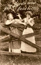 Bellefontaine, OH 1911 Trio Correspondence Postcard picture