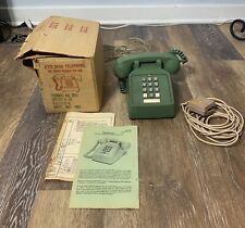 Vintage ITT 2500 - Green Tel Touch Pushbutton - Fastphone Desk Telephone w/ BOX picture