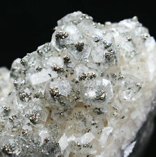 Rare Beauty Hexagonal Columnar Calcite & Pyrite Crystal Mineral Specimen/China picture
