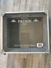 PATRON TEQUILA ANEJO CHROME SILVER CASE Well Made Toggle Lock picture