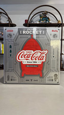Coca-Cola SPACE MOLLY Rocket Advertising Bank, Silver/Red Soda Theme picture