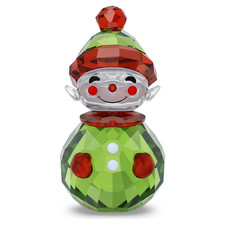 Swarovski Crystal Holiday Cheers Rocking Elf  Figurine  5735124 picture