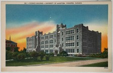 Postcard Canada Winnipeg University Of Manitoba Science Building Linen Era picture