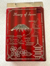 Red Magic Isozer Memory Of Japan Petrol Cigarette Case Lighter Mechanism Works picture