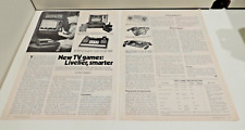 1977 Original Vintage Print Clipping Atari Computer Games picture