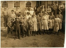 Stevenson Alabama 1913 Cotton Mill Workers Child Labor Group Portrait picture