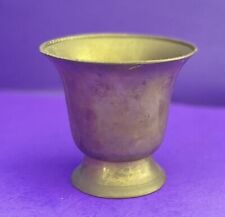 Vintage Solid Brass Small Planter Bowl  Made In India 4” picture