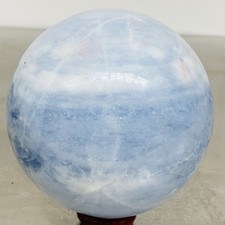 1800G Natural Blue Celestite Crystal Sphere Ball Healing Madagascar picture
