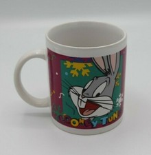 Looney Tunes Bugs Bunny Coffee Mug 1996 Vintage Colorful picture