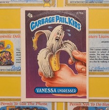 Topps 1987 Garbage Pail Kids 7th Series Vanessa Undresser Card 276a picture