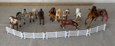 Lot of 10 Horse (6 Hard Plastic Toy Figurines and 4 Plastic) picture