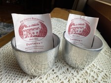 Set Of Two Vintage Pewtarex York PA Jefferson Punch Cups 2 3/4