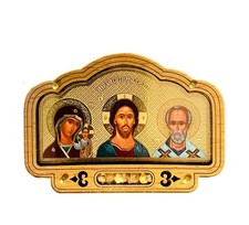 Car Icon Protection Travel Icons of Christ Virgin of Kazan St Nicholas Orthodox picture