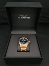 Glycine GL0368 Quartz Steel 10ATM Sapphire Crystal Men's Watch picture