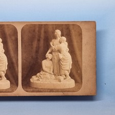 Victorian Statue Study Stereoview 3D C1865 Real Photo Naomi Early C.E.Goodman picture