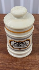Vintage Darvon Compound 65 Pain Killer Opioid Apothecary Custard Glass Jar  picture