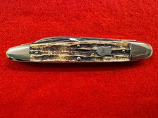 GOOD VINTAGE (2000) BULLDOG BRAND “ANGLO SAXON” 3 BLADE WHITTLER (439) picture