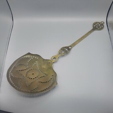 Vintage Brass Ladle Skimmer Made England 22