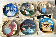 Set of 6 Vintage Knowles Walt Disney's Cinderella Collector Plates - magical picture